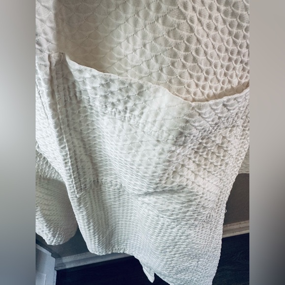 Bernard Company Spa Robe Waffle Cotton Based White Beauty One Size Luxury - Picture 6 of 9